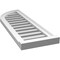 Ekena Millwork Quarter Round Top Left Surface Mount PVC Gable Vent w/ 2"W x 2"P Brickmould Sill Frame, 12"W x 36"H GVPQL12X3603SF - alternate 4